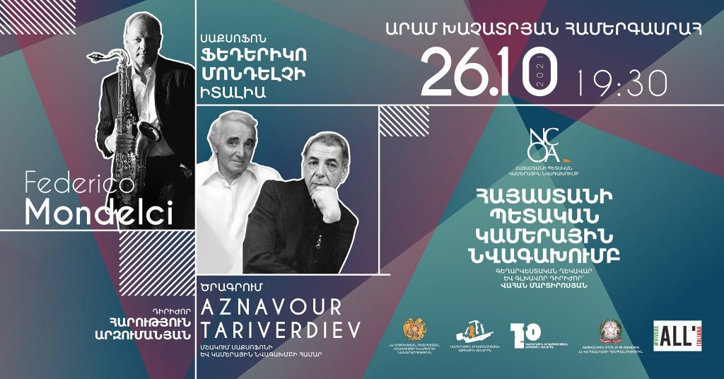 Federico Mondelchi keert terug naar Armenië met een project gewijd aan Aznavour “Tariverdi”